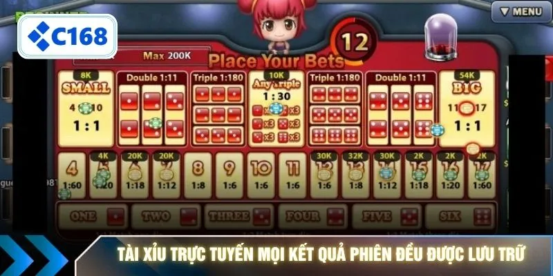 Tài xỉu trực tuyến mọi kết quả phiên đều được lưu trữ